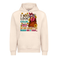 Sandshell i may look calm but in my head i pecked you three Urban Hoodie - NancyCooperArtShop
