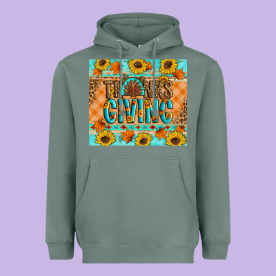 Thanksgiving Turkey Heavyweight Hoodie Designed By Artiststas