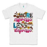 White more espresso less depresso Classic Tee - Zillion Design Studio
