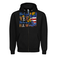 Black the land of the yee the home of the haw Zipper Hoodie - HRA Design Shop