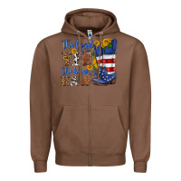 Chestnut the land of the yee the home of the haw Zipper Hoodie - HRA Design Shop