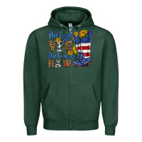 Sports Green the land of the yee the home of the haw Zipper Hoodie - HRA Design Shop
