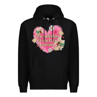 Black my valentine is my look boyfriend Premium Hoodie - MaliasSmallBusiness
