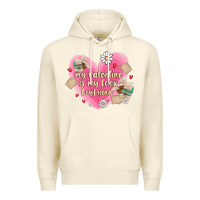 Sandshell my valentine is my look boyfriend Premium Hoodie - MaliasSmallBusiness