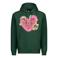 Sports Green my valentine is my look boyfriend Premium Hoodie - MaliasSmallBusiness