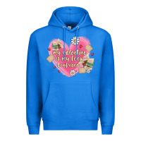 True Royal my valentine is my look boyfriend Premium Hoodie - MaliasSmallBusiness
