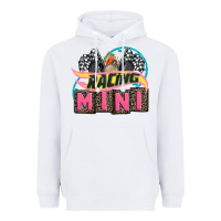 White racing mini with racing oto equipment Heavyweight Hoodie - AdoDesignShop