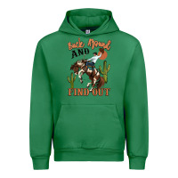 Emerald buck around and find out rodeo cowboy Urban Hoodie - MaliasSmallBusiness
