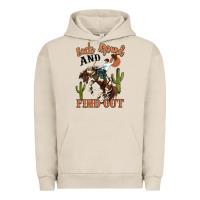 Pigment French Oak buck around and find out rodeo cowboy Urban Hoodie - MaliasSmallBusiness