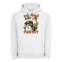 Pigment Lunar Rock buck around and find out rodeo cowboy Urban Hoodie - MaliasSmallBusiness