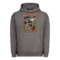 Pigment Tornado buck around and find out rodeo cowboy Urban Hoodie - MaliasSmallBusiness