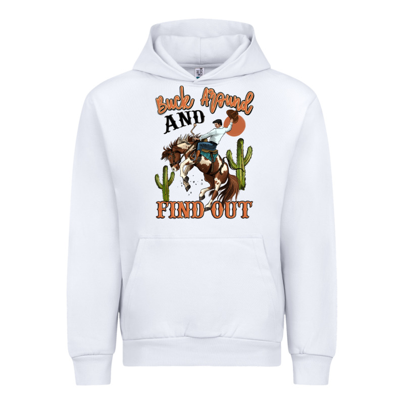 Buck Around And Find Out Rodeo Cowboy Urban Hoodie by MaliasSmallBusiness | Teevron
