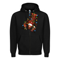 Black Christmas crawfish Zipper Hoodie - FaDigitalArtStudio