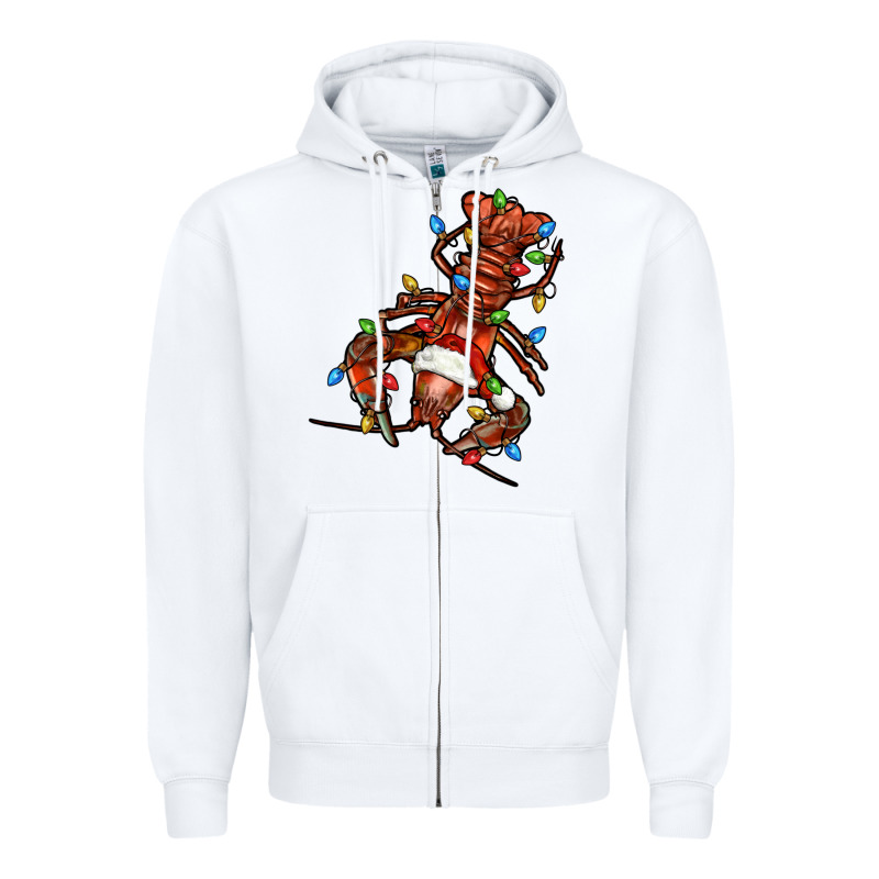 Christmas Crawfish Zipper Hoodie by FaDigitalArtStudio | Teevron