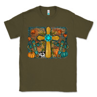 Army Green fall cross Classic Tee - RanaPortraitStore