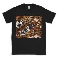 Black leopard and cowhides Classic Tee - BarkalooDesign