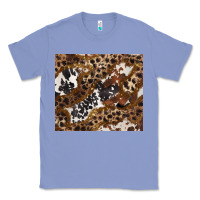 Colony Blue leopard and cowhides Classic Tee - BarkalooDesign