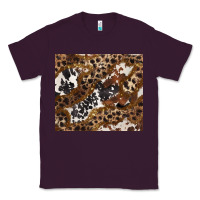Plum leopard and cowhides Classic Tee - BarkalooDesign