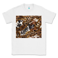 White leopard and cowhides Classic Tee - BarkalooDesign