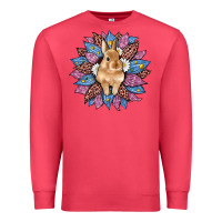 Cardinal easter leopard bunny sunflower Premium Sweatshirt - Artiststas