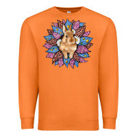 Carrot easter leopard bunny sunflower Premium Sweatshirt - Artiststas