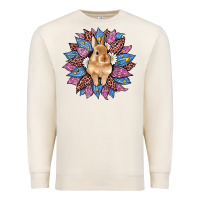 Sandshell easter leopard bunny sunflower Premium Sweatshirt - Artiststas