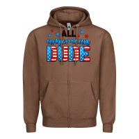 Chestnut All American dude Zipper Hoodie - Neo Western