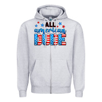 Heather Grey All American dude Zipper Hoodie - Neo Western