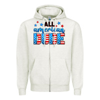 Oatmeal Heather All American dude Zipper Hoodie - Neo Western