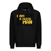 Black i am a black man Premium Hoodie - MaliasSmallBusiness