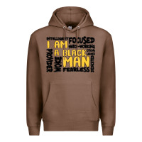 Chestnut i am a black man Premium Hoodie - MaliasSmallBusiness