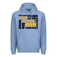 Colony Blue i am a black man Premium Hoodie - MaliasSmallBusiness