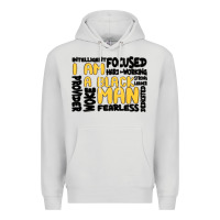 Dove Grey i am a black man Premium Hoodie - MaliasSmallBusiness