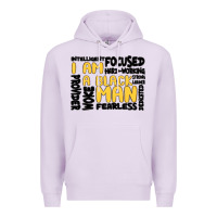 Lilac i am a black man Premium Hoodie - MaliasSmallBusiness
