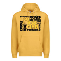 Mustard i am a black man Premium Hoodie - MaliasSmallBusiness