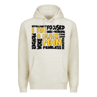 Oatmeal Heather i am a black man Premium Hoodie - MaliasSmallBusiness