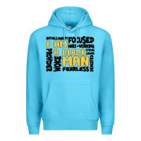 Ocean Blue i am a black man Premium Hoodie - MaliasSmallBusiness