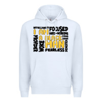 White i am a black man Premium Hoodie - MaliasSmallBusiness