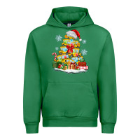 Emerald christmas tree with school bus Urban Hoodie - MaliasSmallBusiness