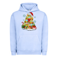 Pigment Grape Ice christmas tree with school bus Urban Hoodie - MaliasSmallBusiness