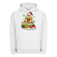 Pigment Lunar Rock christmas tree with school bus Urban Hoodie - MaliasSmallBusiness