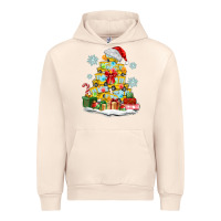 Sandshell christmas tree with school bus Urban Hoodie - MaliasSmallBusiness