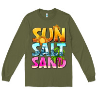 Army Green sun salt sand Long Sleeve Tee - texasbilliewilder