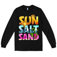 Black sun salt sand Long Sleeve Tee - texasbilliewilder