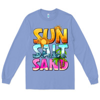 Colony Blue sun salt sand Long Sleeve Tee - texasbilliewilder