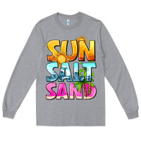 Heather Grey sun salt sand Long Sleeve Tee - texasbilliewilder