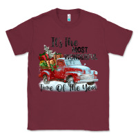 Burgundy it's the most wonderful time of the year Classic Tee - FaDigitalArtStudio
