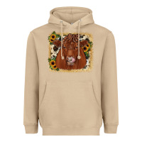 Mushroom red angus cowhide sunflower Heavyweight Hoodie - JahusDesignShop