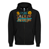 Black i'm just talking tennessee Zipper Hoodie - HRA Design Shop