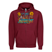 Burgundy i'm just talking tennessee Zipper Hoodie - HRA Design Shop